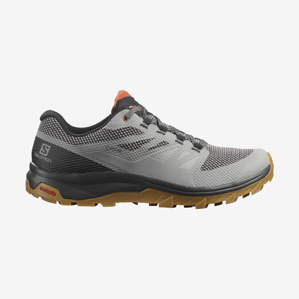 Salomon OUTLINE GORE-TEX Zapatillas Trekking Hombre - Gris - Colombia (60851-OPZY)